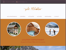 Tablet Screenshot of gite-letablon.com